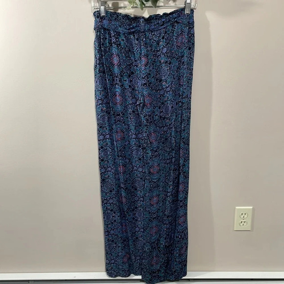 NWT Jessica Simpson Black Paisley Wide Leg Pants S - Picture 4 of 16